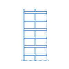 Furniture Bookcases Browser Bookcase Tall Add On Sketch Svg Vector, Free Vectors File